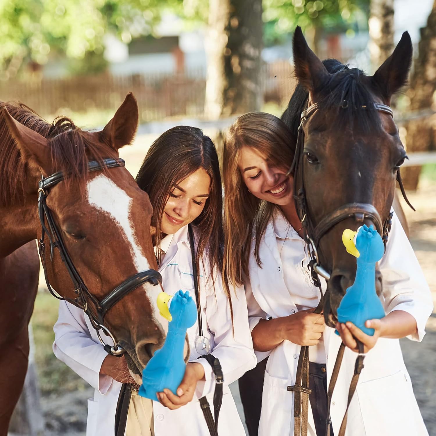 Hungdao 1 Pcs Horse Toys Latex Squeaky Squeeze Chicken Squeak Turkey Balls for Play Fake Screaming Chicken Toys for Horses Soccer Ball for Reduce Separation Anxiety Noise Maker...