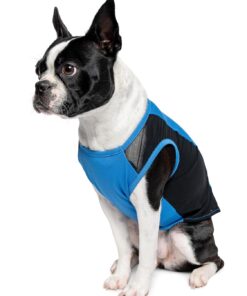 Insect Shield Pet Breathable Sleeveless Mesh Airflow Tank Top with Built in Bug and Tick Protection, Poppy, Small