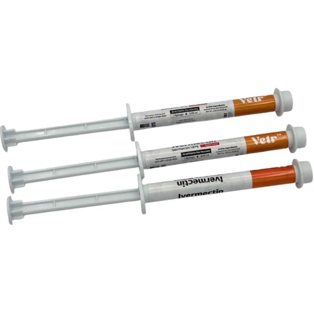 Ivermectin for Horses & Sheep 1.87% Concentration, 6cc, 3 Pack