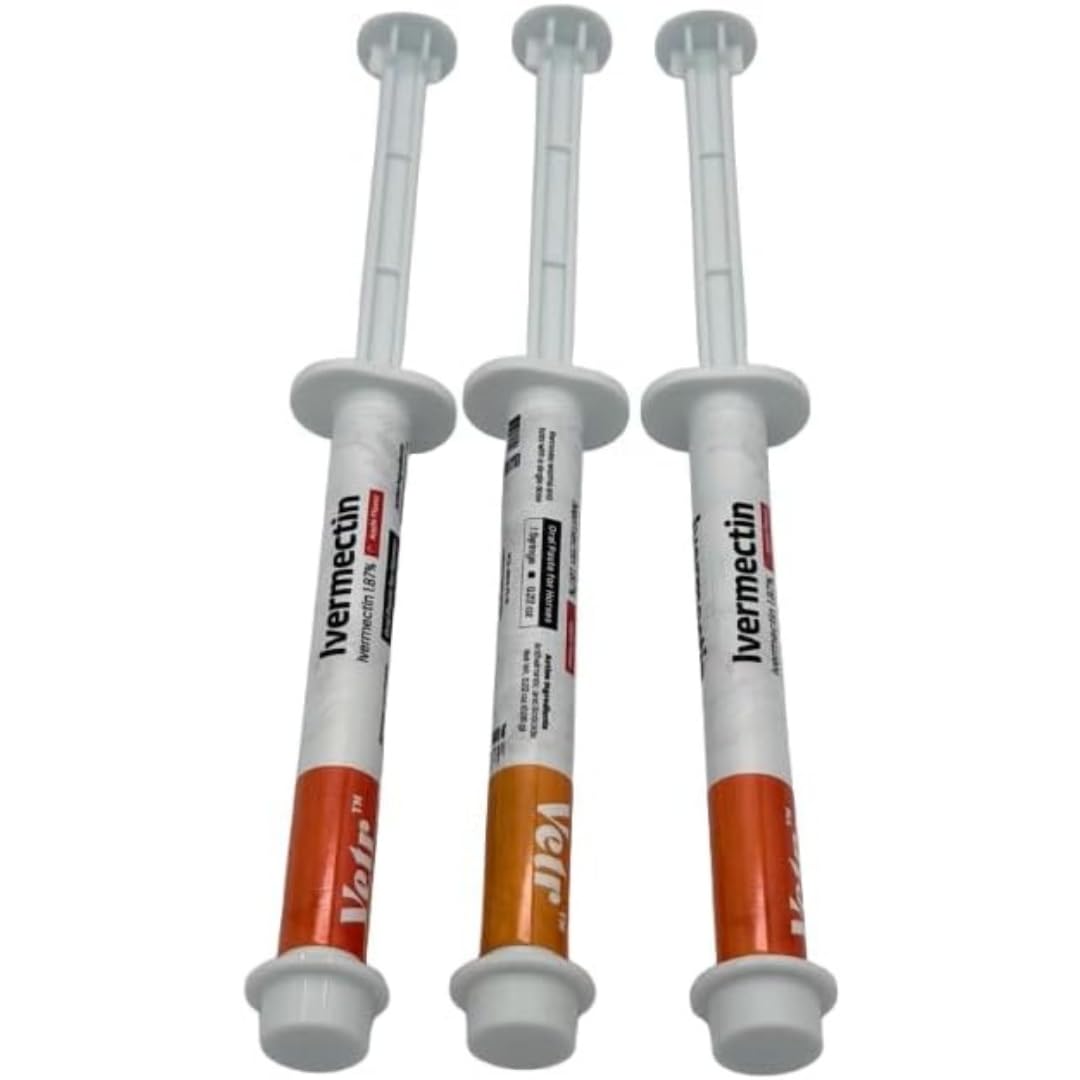 Ivermectin for Horses & Sheep 1.87% Concentration, 6cc, 3 Pack