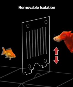 J-star Extra Large Fish Breeder Box for Aquarium Tank, Acrylic Breeding Box for Guppy/Betta/Shrimp/Clownfish, Baby Fish Hatchery & Isolation Tank