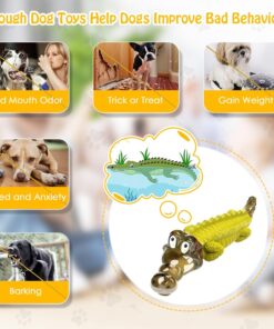 Jeefome Indestructible Dog Chew Toys for Aggressive Chewers - Boredom and Stimulating Dog Toys for Small/Medium/Large Breed for Teeth Cleaning and Training