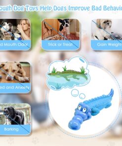 Jeefome Tough Dog Chew Toys for Aggressive Chewers, Indestructible Dog Toy to Keep Them Busy & Reduce Boredom for Medium, Large Dogs, Milk Flavor