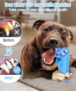 Jeefome Tough Dog Chew Toys for Aggressive Chewers, Indestructible Dog Toy to Keep Them Busy & Reduce Boredom for Medium, Large Dogs, Milk Flavor