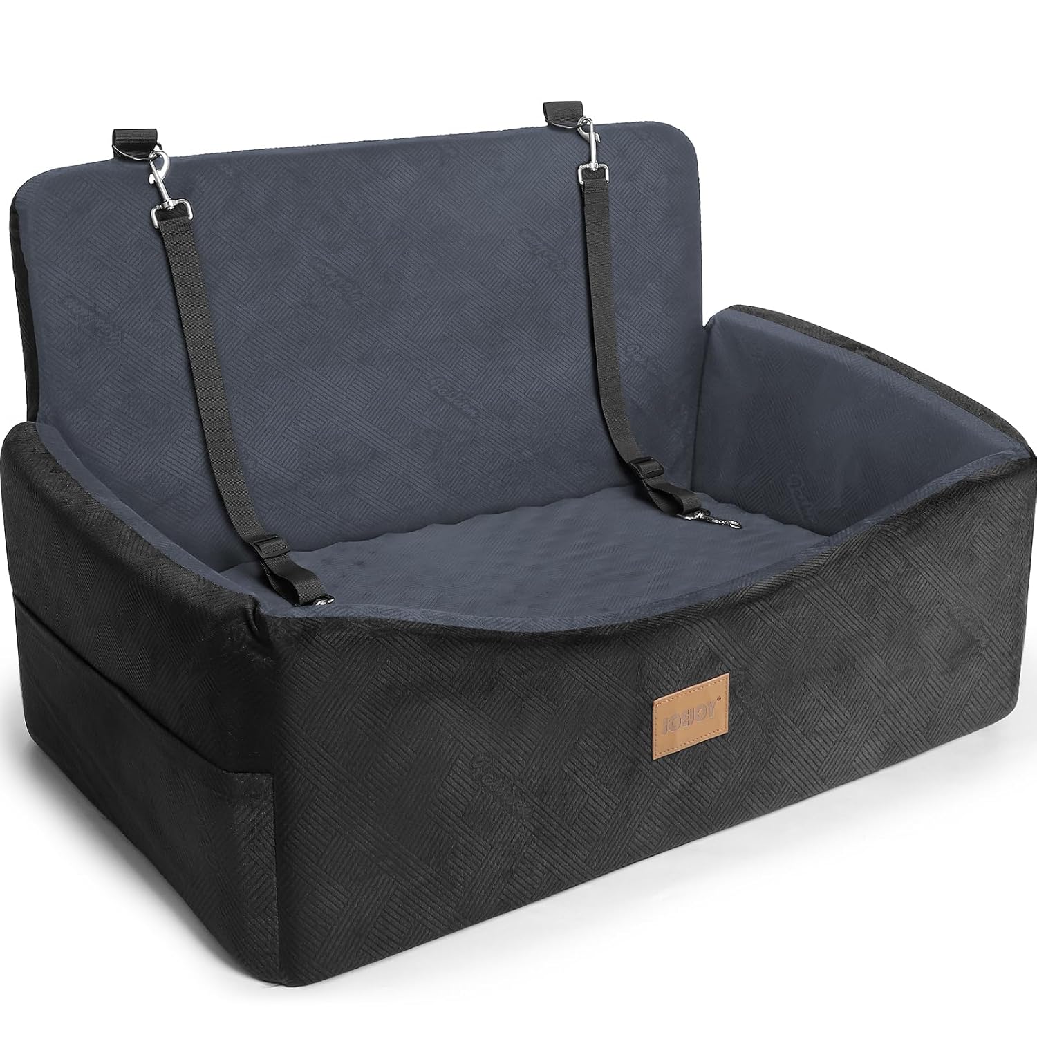 JOEJOY Dog Car Seats for Small Medium Dogs Under 35lbs, Dog Booster Seat with Detachable Washable Cover and Cushion, Memory Foam Pet Car Seat with Safety Belt and Storage...