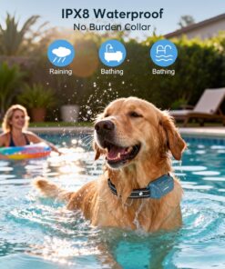 Jugbow Dog Shock Collar - 4200FT Dog Training Collar with Remote, IPX8 Waterproof Electric Collar with 4 Training Modes, Security Lock, Rechargeable e-Collar for Dogs 10-120lbs