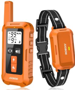 Jugbow Dog Shock Collar - 4200FT Dog Training Collar with Remote, IPX8 Waterproof Electric Collar with 4 Training Modes, Security Lock, Rechargeable e-Collar for Dogs 10-120lbs