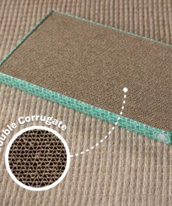 Kitty City XL Wide Corrugate Cat Scratchers 3 Pieces, Cat Scratching, Cat Scratch Pad, Door Clips, Furniture Protectors from Cat Scratching