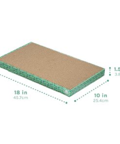 Kitty City XL Wide Corrugate Cat Scratchers 3 Pieces, Cat Scratching, Cat Scratch Pad, Door Clips, Furniture Protectors from Cat Scratching