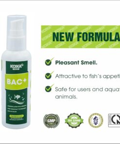KOIKA BAC+ Aquarium Probiotics, Pleasant Smell, Disease Resistance, Immunity Boosting (BAC+ (New Formula), 105ml)
