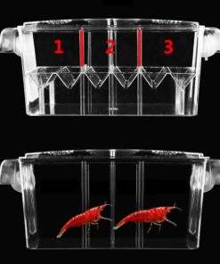 Large Multi-Chamber Holding & Breeding Box for Aquariums - Fish Hatchery with 3 Compartments, Floating Design, Clear Acrylic, Easy to Install - Ideal for Newborn Fry, Sick Fish,...