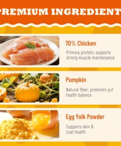 Lickable Cat Treats with Lick-Up Spoons, Healthy Pumpkin Wet Cat Snacks for Digestive Support, Grain-Free Kitten Treats with Taurine, Vitamins & 70% Real Chicken, 10.16 oz (24...