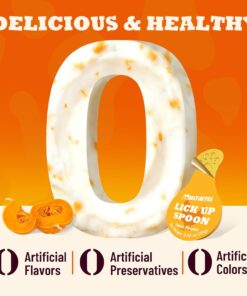 Lickable Cat Treats with Lick-Up Spoons, Healthy Pumpkin Wet Cat Snacks for Digestive Support, Grain-Free Kitten Treats with Taurine, Vitamins & 70% Real Chicken, 10.16 oz (24...
