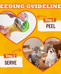 Lickable Cat Treats with Lick-Up Spoons, Healthy Wet Cat Snacks for Digestive Support, Grain-Free Kitten Treats with Taurine & Vitamins, Cat Grass & Pumpkin Variety Pack (32...
