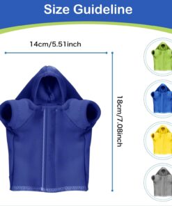 Lizard Clothes for Bearded Dragons Reptile Apparel Handmade Cotton Material Hoodies Gift for Lizards, Bearded Dragons, Crested Geckos, and Chameleons（Navy Blue）
