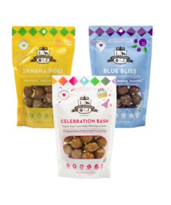 Lord Jameson Blue Bliss 6 oz: Organic Soft & Chewy Dog Treats | Natural Puppy & Senior Treats | Easy Chew Hypoallergenic Dog Snacks | Gourmet Healthy Training Treats for Small &...