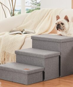 Love's cabin Dog Stairs for High Bed 18
