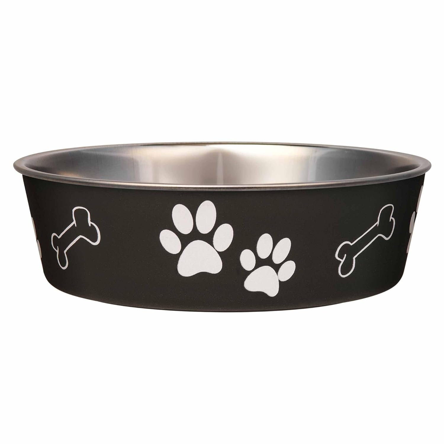 Loving Pets Bella Dog Bowls- Stainless Steel Dog & Cat Bowls - Spill Proof Dog Food Bowl, Cat Bowl, Puppy Essentials & Pet Supplies Great for Home & Travel (Medium 20-35 lbs,...