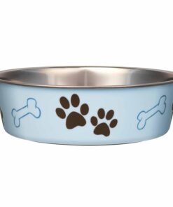 Loving Pets Bella Dog Bowls- Stainless Steel Dog & Cat Bowls - Spill Proof Dog Food Bowl, Cat Bowl, Puppy Essentials & Pet Supplies Great for Home & Travel (Medium 20-35 lbs,...