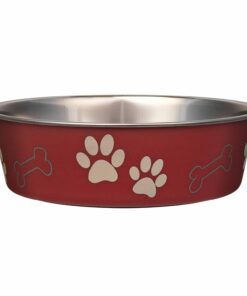 Loving Pets Bella Dog Bowls- Stainless Steel Dog & Cat Bowls - Spill Proof Dog Food Bowl, Cat Bowl, Puppy Essentials & Pet Supplies Great for Home & Travel (Medium 20-35 lbs,...