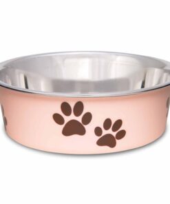 Loving Pets Bella Dog Bowls- Stainless Steel Dog & Cat Bowls - Spill Proof Dog Food Bowl, Cat Bowl, Puppy Essentials & Pet Supplies Great for Home & Travel (Medium 20-35 lbs,...