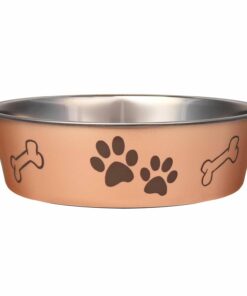 Loving Pets Bella Dog Bowls- Stainless Steel Dog & Cat Bowls - Spill Proof Dog Food Bowl, Cat Bowl, Puppy Essentials & Pet Supplies Great for Home & Travel (Medium 20-35 lbs,...