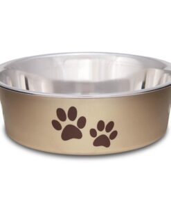 Loving Pets Bella Dog Bowls- Stainless Steel Dog & Cat Bowls - Spill Proof Dog Food Bowl, Cat Bowl, Puppy Essentials & Pet Supplies Great for Home & Travel (Medium 20-35 lbs,...