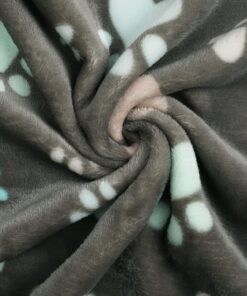 Luciphia 1 Pack 3 Blankets Fluffy Premium Fleece Pet Blanket Flannel Paw Printed Throw for Dog Cat(Small 23x16'', Grey/Brown/Blue)