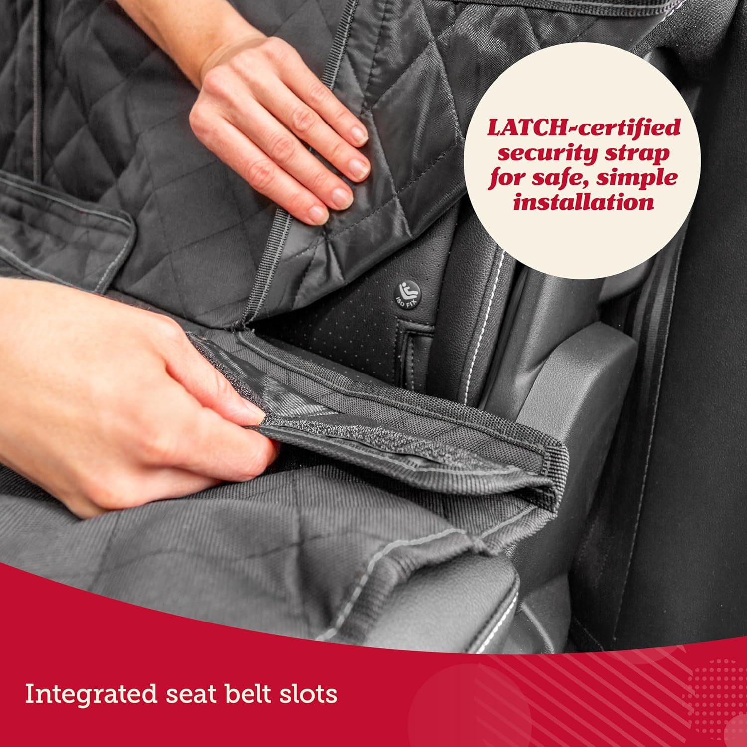 Lusso Gear Dog Car Seat Cover - Waterproof Non-Slip Car Back Seat Protector - Rear Car Seat Cover for Dogs - Universal Fit for Sedans Trucks SUVs - Scratchproof Backseat Car...