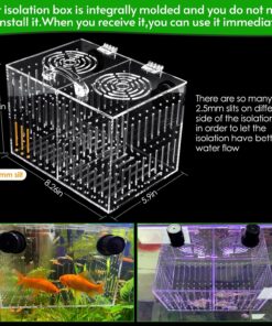 Magnet Acclimation Box for Saltwater Fish Quarantine Aquarium Isolation Box for Aquarium Fish Anemone Reef Coral