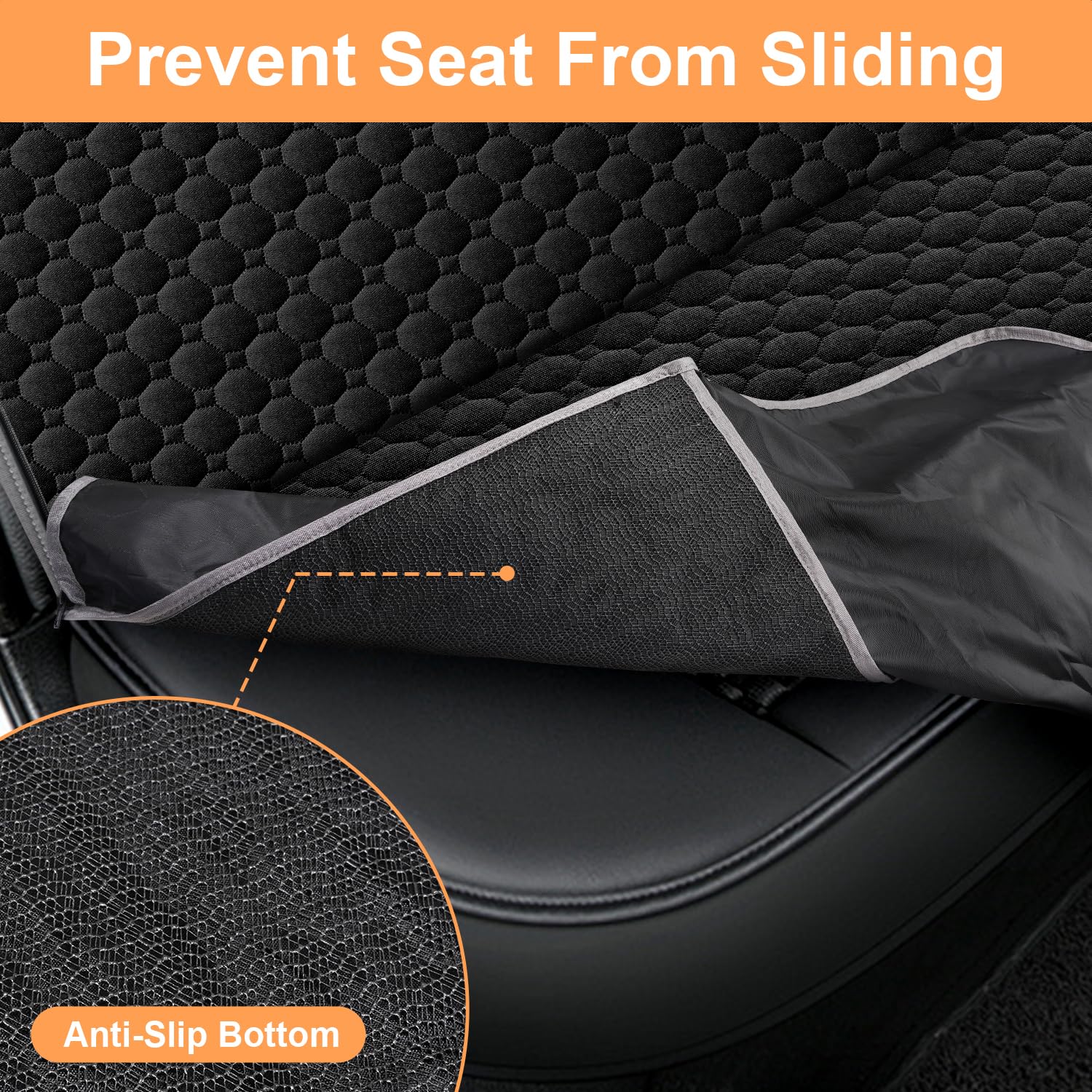 Mancro Dog Car Seat Cover for Back Seat, 2026 Upgraded 600D Heavy Duty Waterproof & Scratch-Resistant Dog Hammock for Car, Back Seat Pet Cover for Dogs with Sedan, Trucks and...