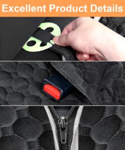 Mancro Dog Car Seat Cover for Back Seat, 2026 Upgraded 600D Heavy Duty Waterproof & Scratch-Resistant Dog Hammock for Car, Back Seat Pet Cover for Dogs with Sedan, Trucks and...