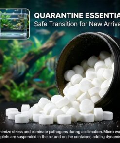 MAQIHAN 150 Tablets Aquarium Salt - Aquarium Salt Freshwater for Freshwater Tank Koi Pond Salt for Koi Fish, Goldfish, Guppies, Mollies, Scats, Monos