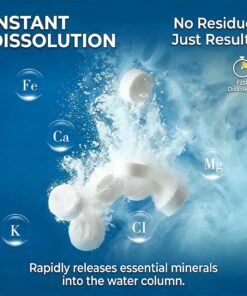MAQIHAN 150 Tablets Aquarium Salt - Aquarium Salt Freshwater for Freshwater Tank Koi Pond Salt for Koi Fish, Goldfish, Guppies, Mollies, Scats, Monos