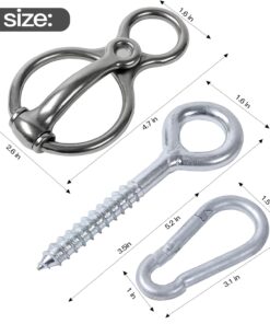 Martx Blocker tie Ring for Horses,Horse tack and Supplies Horse Accessories,Horse tie Ring Prevents Horses from Pulling Back Sturdy Stainless Stee