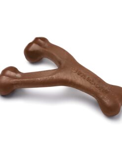 Medium 3-Pack, Benebone Wishbone Durable Dog Chew Toy for Aggressive Chewers, Real Bacon, Chicken, Peanut Butter, Made in USA, Variety Pack