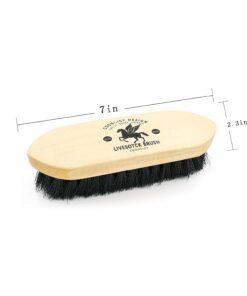 Medium Livestock Brush for Goat, Cattle, Cow - Horse Brushes for Grooming - Premium Horse Brush for Show, Goat Supplies