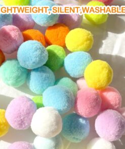 MeoHui 31Pcs Cat Ball Toy Launcher Gun,Cat Balls Fetch Toy,30Pcs Plush Fuzzy Balls Launcher Cat Toy for Cats with 1 Gun,Funny Interactive Cat Toys for Bored Indoor Adult...
