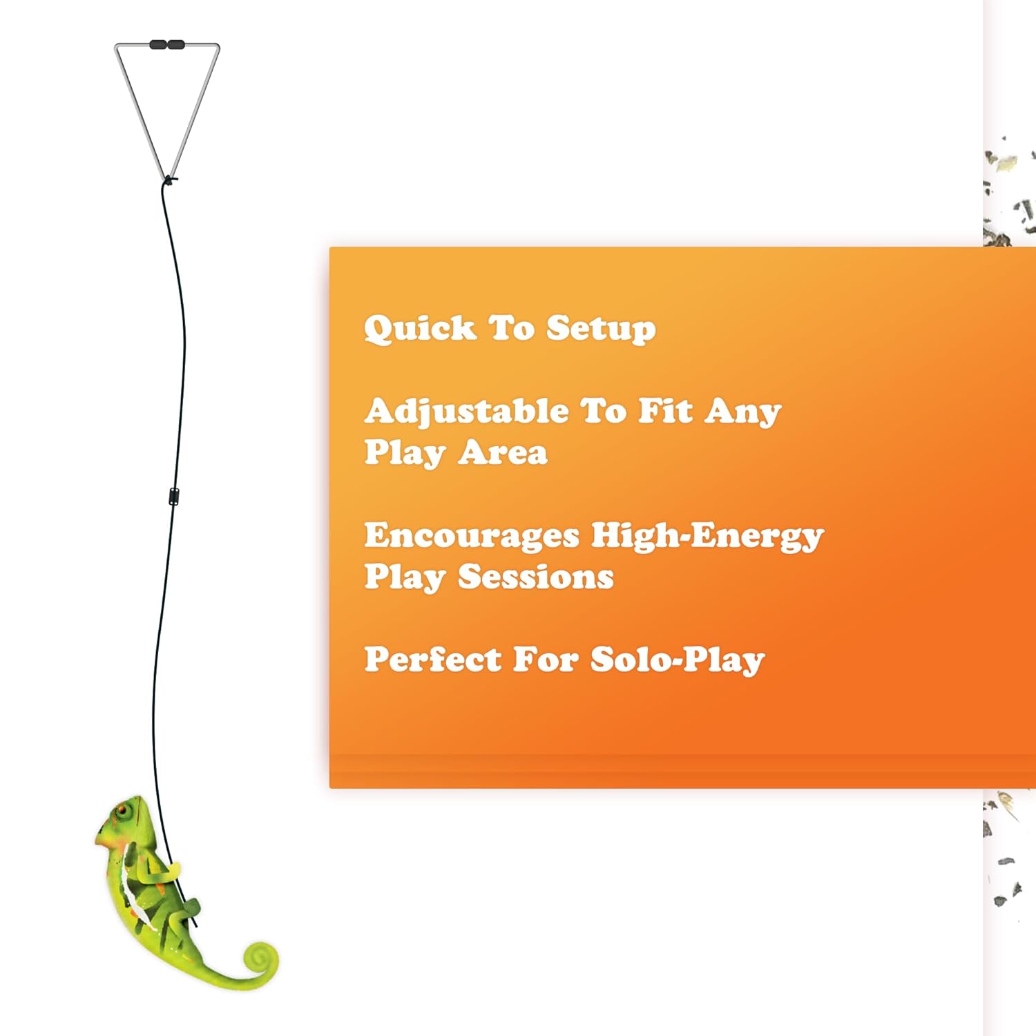 Meowijuana Jump 'n' Jamb Door Hanging Cat Toy | Chameleon | Refillable Interactive Catnip Toy | Promotes Play and Cat Health | Includes Potent Catnip Grown in North America