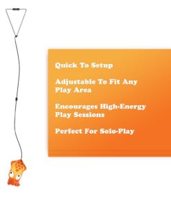 Meowijuana Jump 'n' Jamb Door Hanging Cat Toy | Deep Sea Squid | Refillable Interactive Catnip Toy | Promotes Play and Cat Health | Includes Potent Catnip Grown in North America