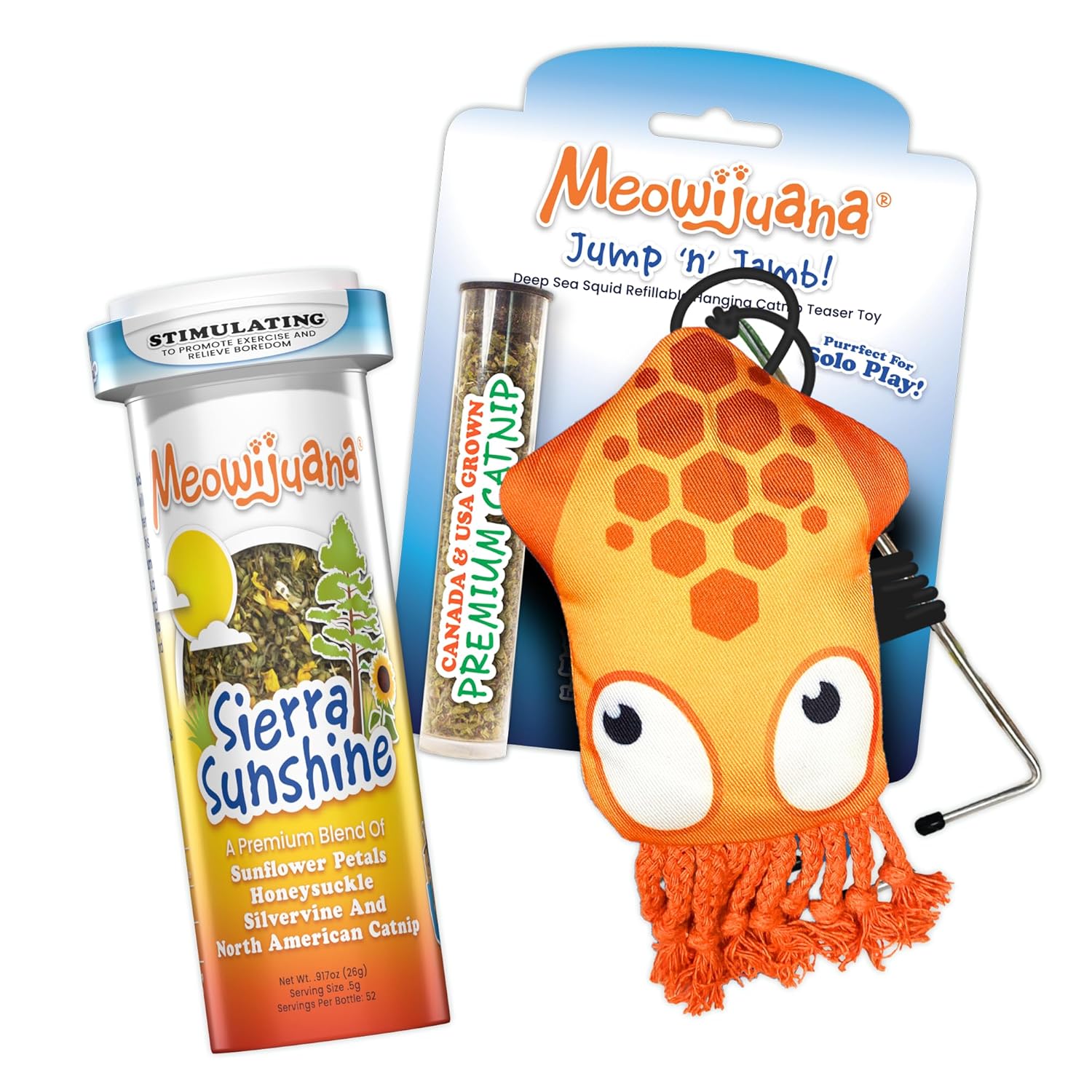 Meowijuana Jump 'n' Jamb Door Hanging Cat Toy | Dragonfly | Refillable Interactive Catnip Toy | Promotes Play and Cat Health | Includes Potent Catnip Grown in North America