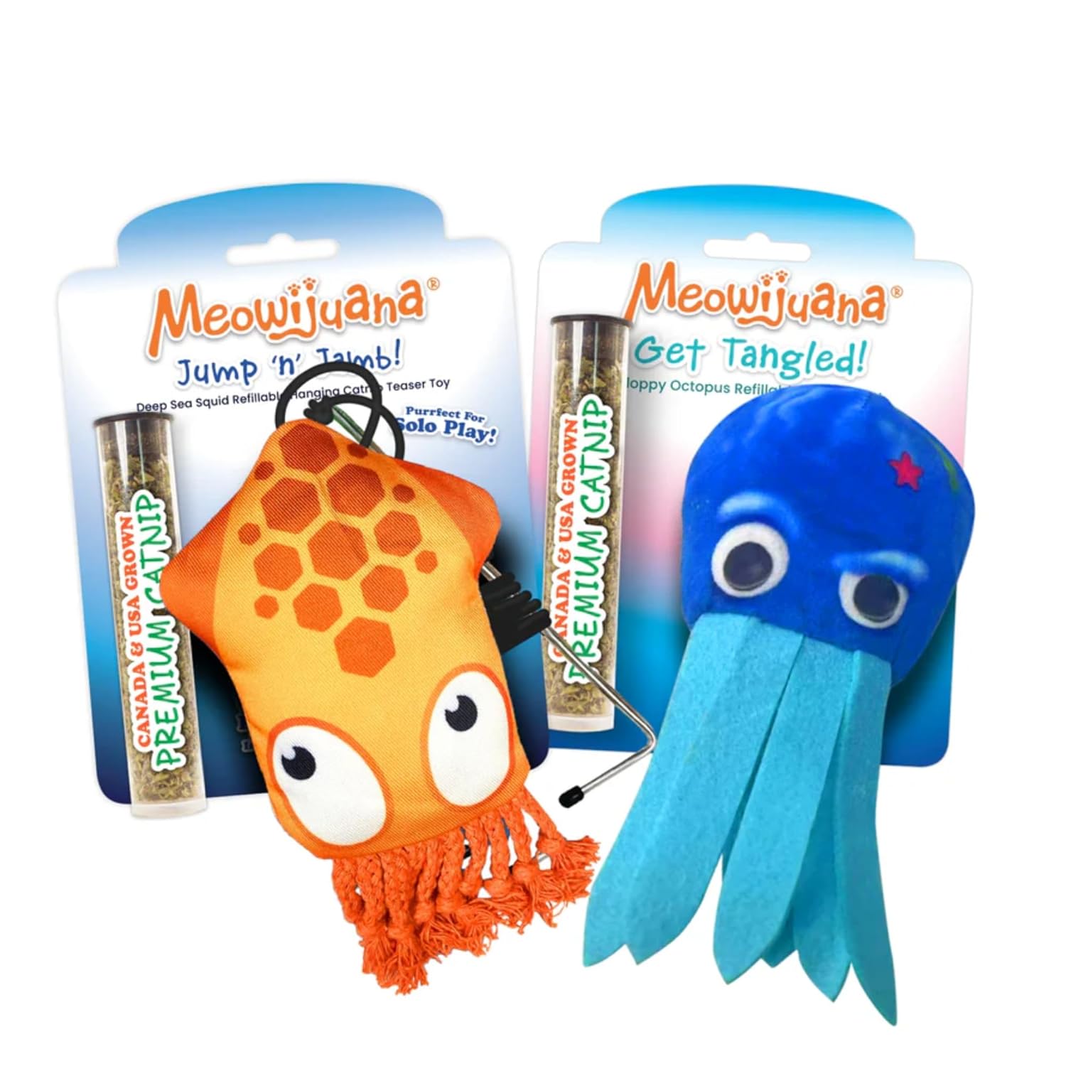 Meowijuana Jump 'n' Jamb Door Hanging Cat Toy | Dragonfly | Refillable Interactive Catnip Toy | Promotes Play and Cat Health | Includes Potent Catnip Grown in North America