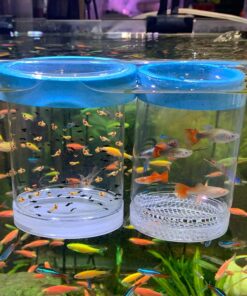 middlefloatingbreederbox Breeder Box for Fish Tank Isolation Aquarium Separator Hatchery Incubator for Guppy Baby Betta Saltwater Clownfish Coral Aggressive or Injured Fish...