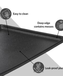 MidWest Homes for Pets 42-Inch Replacement Pan, Measures 41.3 x 27.75 x 1 Inches, Universal Leak-Proof Tray for Dog Crates & Multi-Purpose Use, Fits Most Standard 42