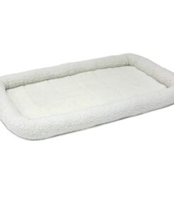 MidWest Homes for Pets QuietTime Fashion XXS Dog Bed - Pink Faux Fur Bolster, Ultra-Soft and Machine Washable, Fits 18-Inch Crates and Carriers, for Small Dogs and Cats