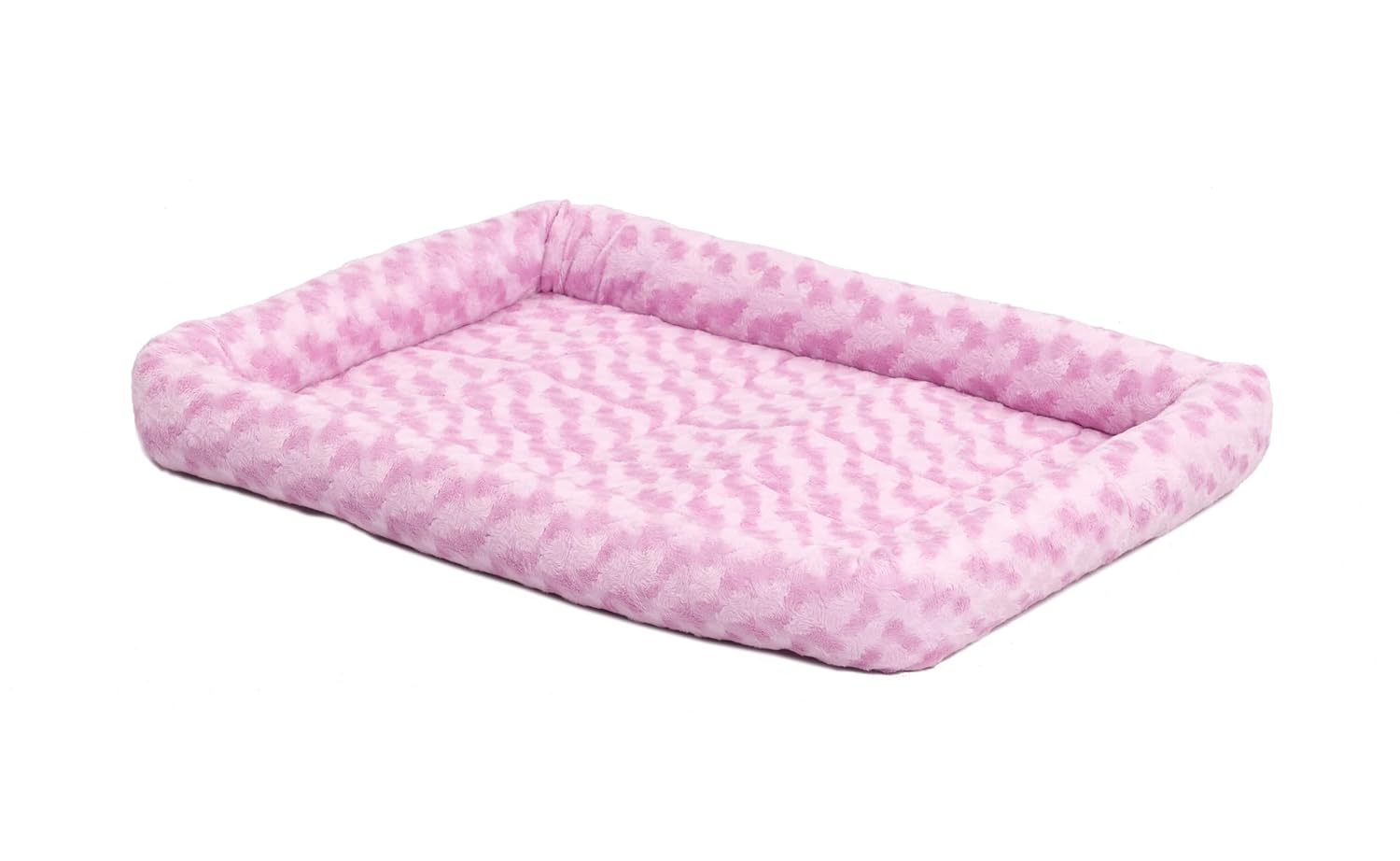 MidWest Homes for Pets QuietTime XXS Dog Bed - White Fleece Bolster, Ultra-Soft and Machine Washable, Fits 18-Inch Crates and Carriers, for Small Dogs and Cats