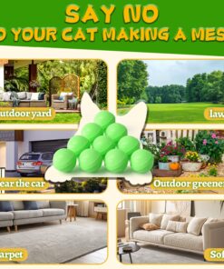 Mimo Style Cat Deterrent Outdoor,Natural Peppermint Oil Cat Deterrent Outdoor Indoor,Keep Cats Out of Yard Permanently,Keep Cats Off Lawn,Garden,Furniture,Mulch & Flower,Keep...