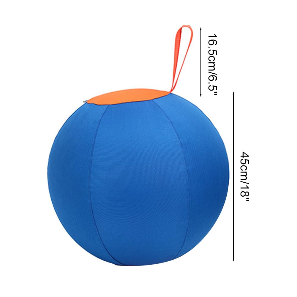 MiOYOOW 18" Large Horse Balls, Anti Burst Dog Herding Ball Self-Entertaining Pet Training Ball for Horses Dogs Goats Lamb Outdoor Entertainment