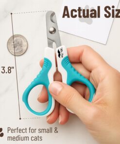 Mr. Pen- Cat Nail Clipper, Blue, Stainless Steel, Cat Claw Trimmers Kittens, Pet Nail Clipper with Sturdy Non Slip Handle