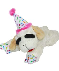Multipet Lamb Chop Dog Plush Toy - Squeaky Toy for Small & Medium Dogs - Extra Soft Plush - Stuffed Animal for Cuddling & Playing (10